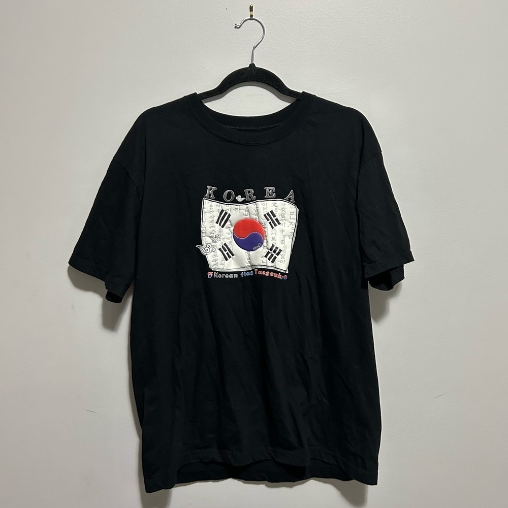 Korean Flag Shirt  with Puff Print Design, from South Korea